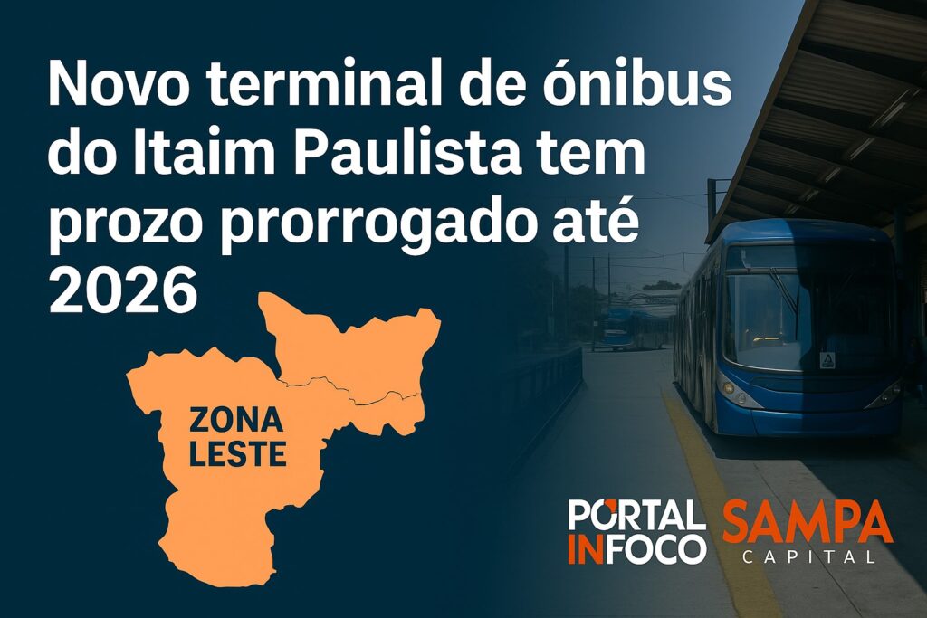 Prazo de contrato para novo terminal de ônibus no Itaim Paulista é prorrogado até junho de 2026