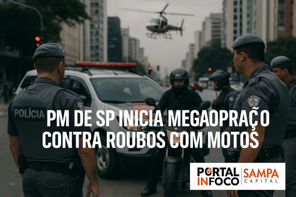 PM de SP inicia megaoperação contra roubos com motos