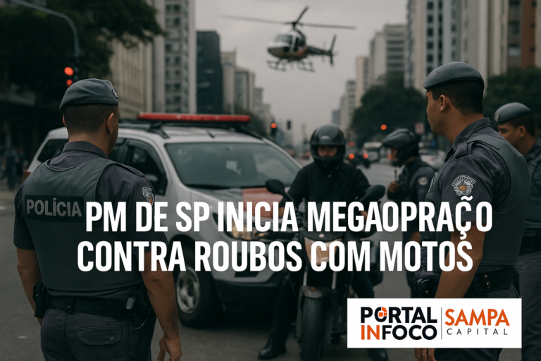 PM de SP inicia megaoperação contra roubos com motos
