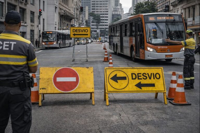 Centro terá operação especial de ônibus para o evento “Bora de Bike” no domingo (18)