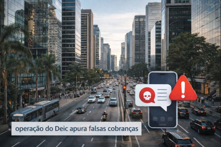 Polícia Civil investiga central de falsas cobranças na Avenida Faria Lima, em São Paulo