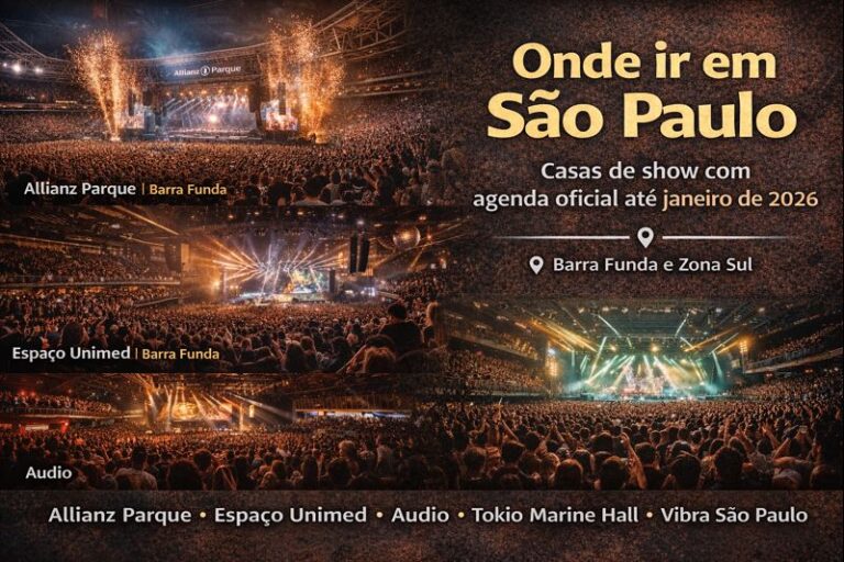 Onde ir em São Paulo: casas de show e grandes palcos com agenda oficial