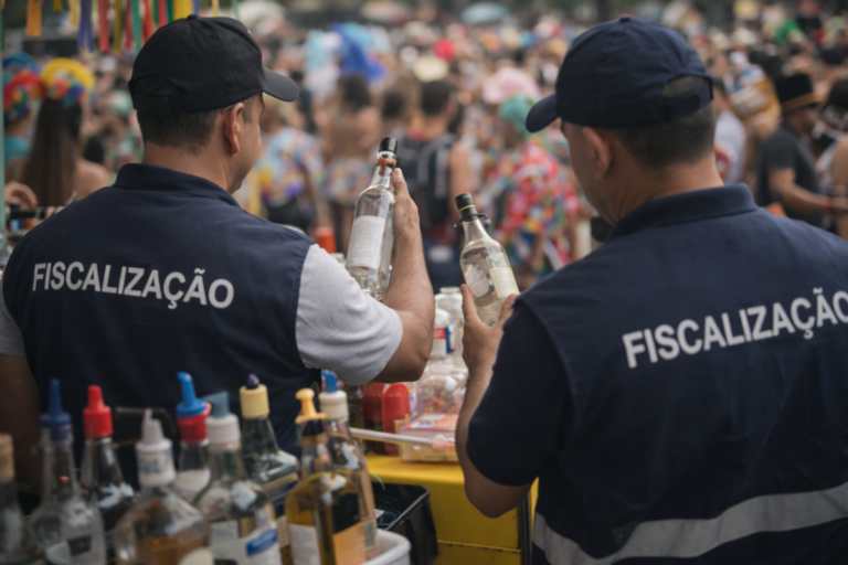 Fiscalização de bebidas é reforçada no Carnaval para prevenir fraudes e riscos à saúde