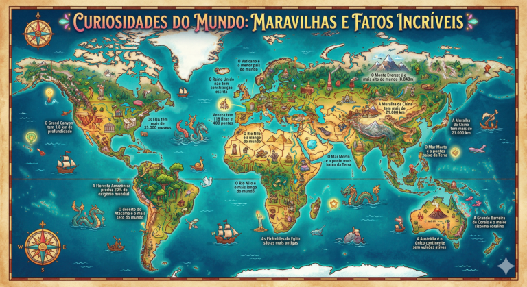 CURIOSIDADES DO MUNDO – MARAVILHAS E FATOS INCRÍVEIS