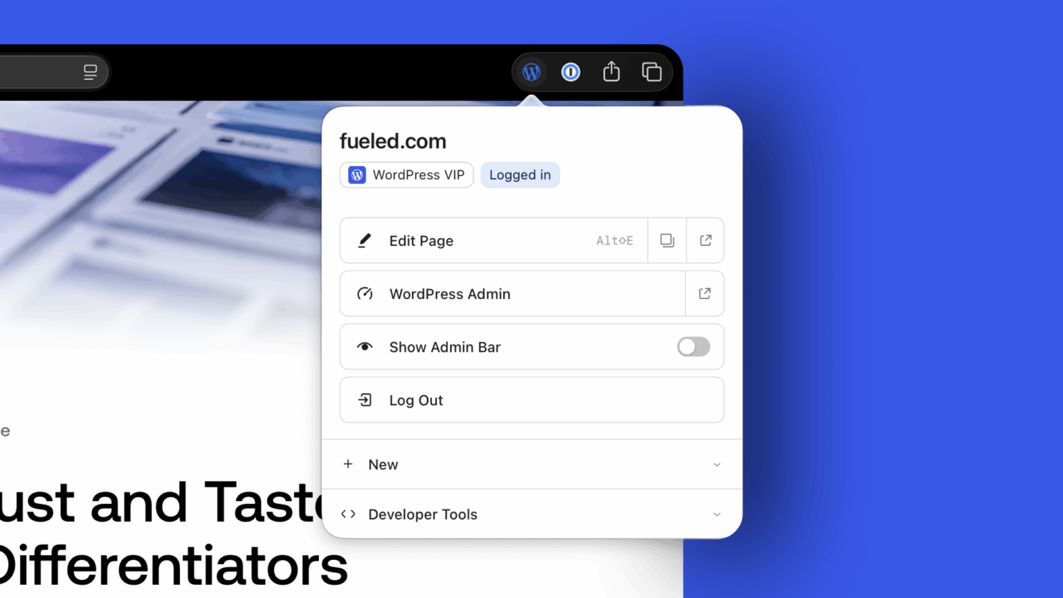 WordPress.org blog: Introducing the WordPress Browser Extension
