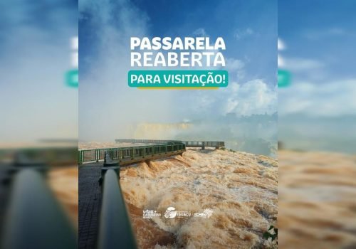 Passarela foi reaberta após ser interditada nesta quinta-feira (23)