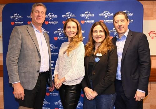 Eric Marshall, Juliana Pisani, Gabriella Cavalheiro e Marcos Barros, da Universal