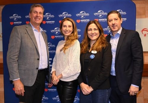 Eric Marshall, Juliana Pisani, Gabriella Cavalheiro e Marcos Barros, da Universal