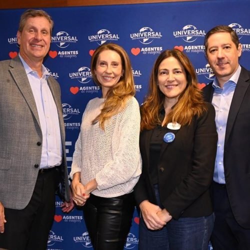 Eric Marshall, Juliana Pisani, Gabriella Cavalheiro e Marcos Barros, da Universal